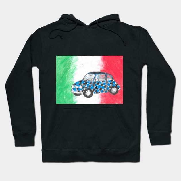 Fiat 500 - 15 Hoodie by walter festuccia